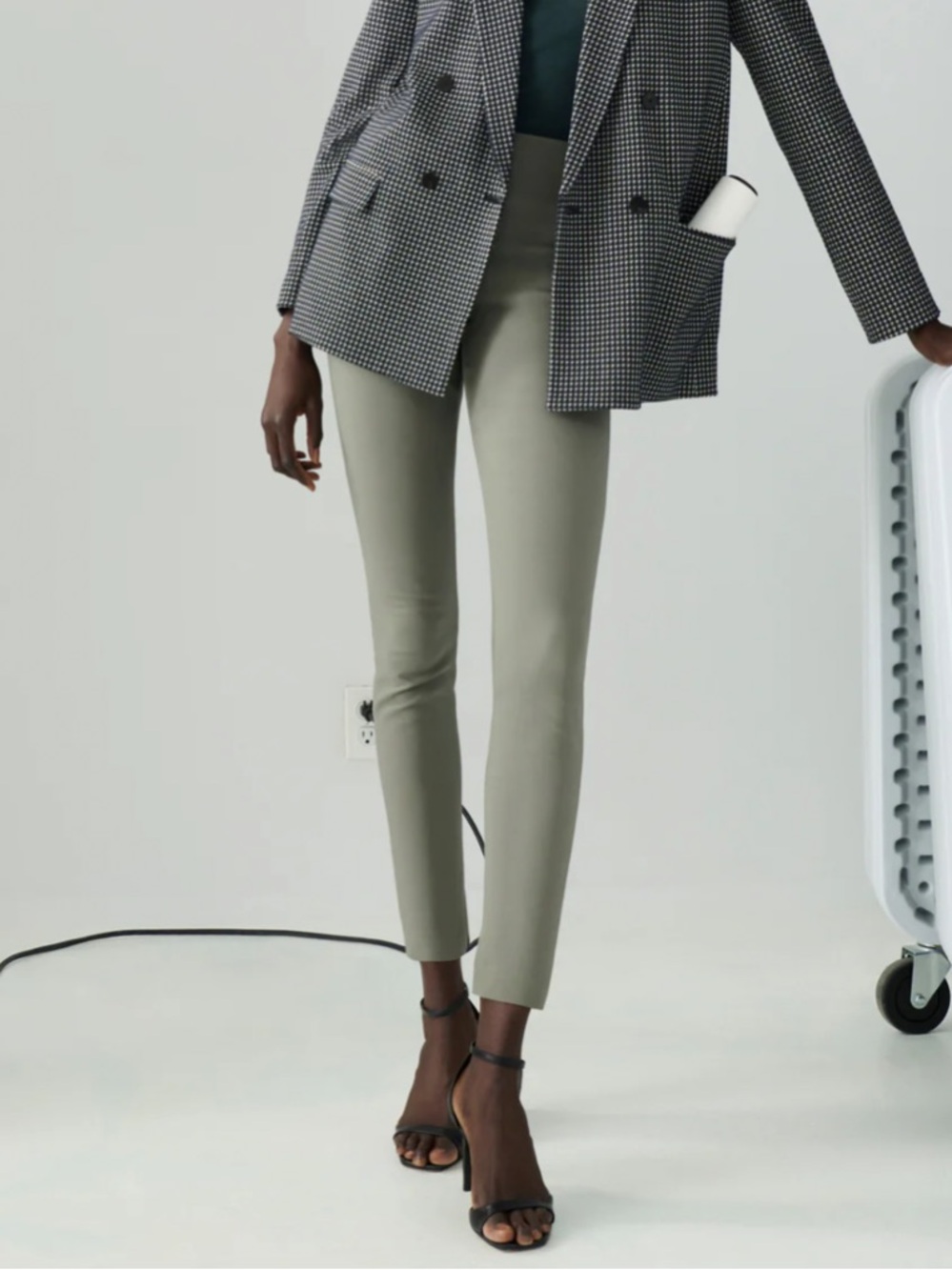 M.M. Lafleur The Skinny Foster Pant - PowerStretch THYME Green Size 6